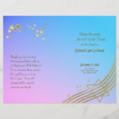 Programme de Bat mitzvah Love Song (Devant)