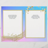 Programme de Bat mitzvah Love Song (Dos)