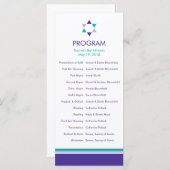 Programme de Bat mitzvah moderne Star (Devant / Derrière)