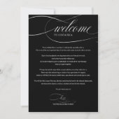 Programme de bienvenue pour le week-end de mariage (Devant)