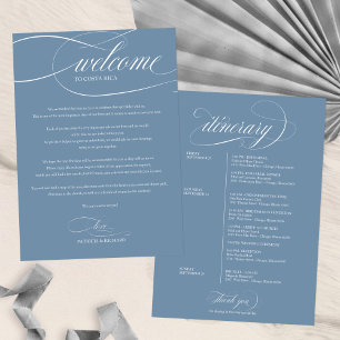 Programme de bienvenue pour le week-end de mariage