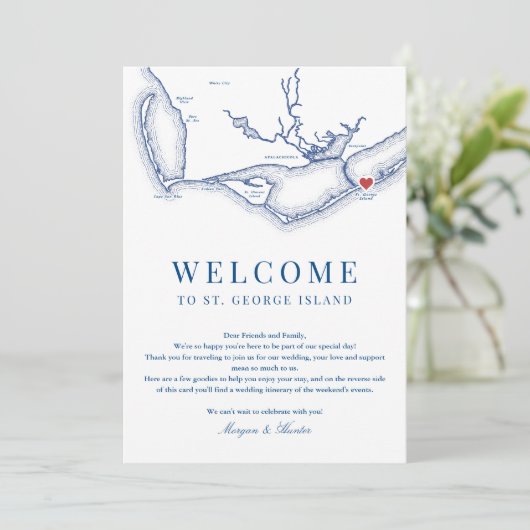 Programme de bienvenue pour un mariage à St. Georg (Debout devant)