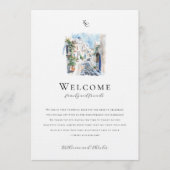 Programme de bienvenue pour un week-end de mariage (Devant)
