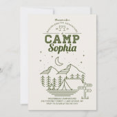 Programme de camping pour enterrement de vie de je (Devant)