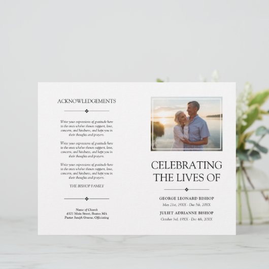 Programme de célébration conjointe minimale de la  (Debout devant)