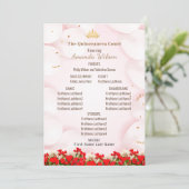 Programme de célébration de la Quinceanera rouge r (Debout devant)