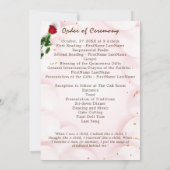 Programme de célébration de la Quinceanera rouge r (Dos)