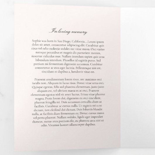 Programme de célébration de la vie (Intérieur en premier)