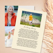 Programme de célébration de la vie à photos multip