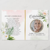 Programme de célébration de la vie dans un budget  (Devant)