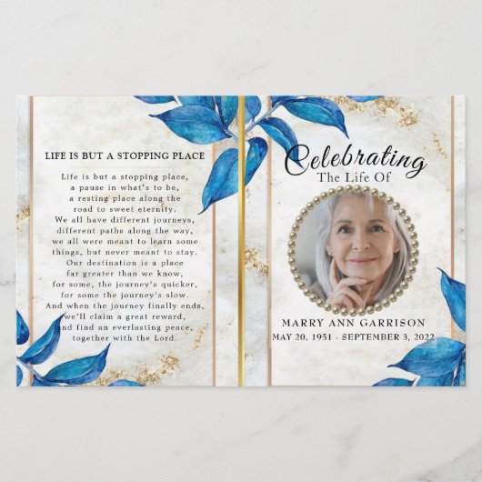 Programme de célébration de la vie de luxe (Devant)