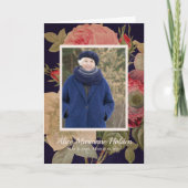 Programme de célébration de la vie des fleurs bleu (Devant)