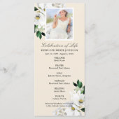 Programme de célébration de la vie des fleurs du c (Devant)