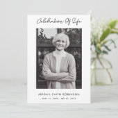 Programme de célébration de la vie en photo de scr (Debout devant)