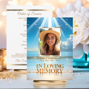 Programme de célébration de la vie Merci Photo Bea