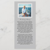 Programme de célébration simple de la vie (Dos)