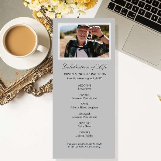 Programme de célébration simple de la vie