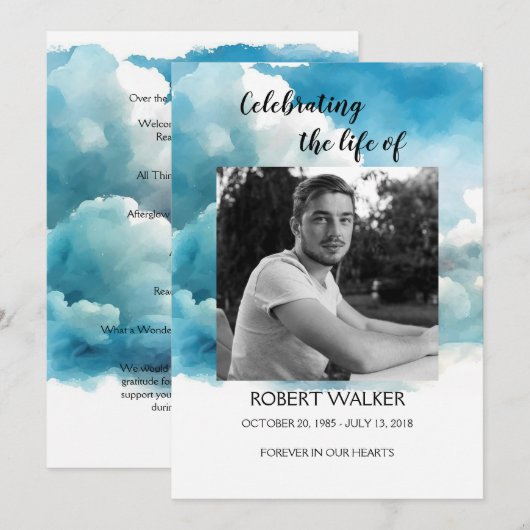 Programme de célébrations de l'Ordre bleu du servi (Devant / Derrière)