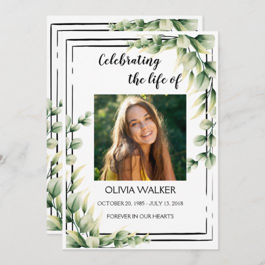 Programme de célébrations de l'Ordre du service de (Devant / Derrière)