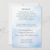 Programme de célébrations funéraires des nuages (Dos)