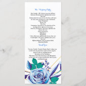 Programme de cérémonie à encadrement doré géométri (Dos)