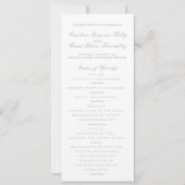 Programme de cérémonie classique  (Devant)