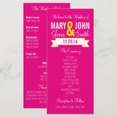 Programme de Cérémonie de Bannière de Charme (Devant / Derrière)