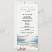 Programme de cérémonie de chaises de plage (Devant)