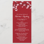 Programme de cérémonie de fleurs de cerisier (Devant)