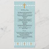 Programme de cérémonie de la Croix de Jésus-Christ (Dos)