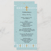 Programme de cérémonie de la Croix de Jésus-Christ (Devant / Derrière)