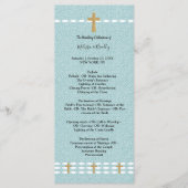 Programme de cérémonie de la Croix de Jésus-Christ (Devant)