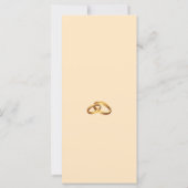 Programme de cérémonie de mariage au monogramme do (Dos)