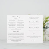 Programme de cérémonie de mariage catholique argen (Debout devant)