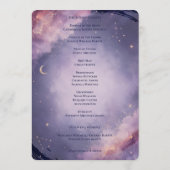 Programme de cérémonie de mariage Celestial Moon (Dos)