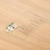 Programme de cérémonie de mariage Champagne et flo (Poser)