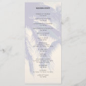 Programme de cérémonie de mariage de destination d (Dos)