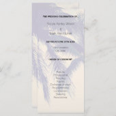 Programme de cérémonie de mariage de destination d (Devant / Derrière)