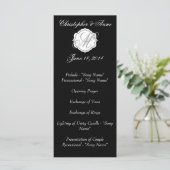 Programme de cérémonie de Mariage de Monogramme no (Debout devant)