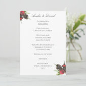 Programme de cérémonie de mariage de Noël traditio (Debout devant)
