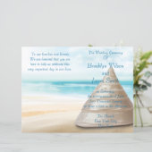 Programme de cérémonie de mariage de plage Circula (Debout devant)