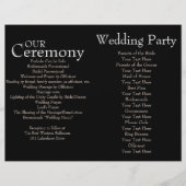 Programme de cérémonie de Mariage de points Polka  (Devant)