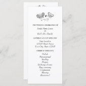 Programme de cérémonie de mariage de printemps à t (Devant / Derrière)