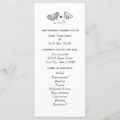 Programme de cérémonie de mariage de printemps à t (Devant)