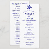 Programme de cérémonie de Mariage de Starfish de l (Devant / Derrière)