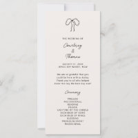 Programme de cérémonie de Mariage de Whimsical Dra