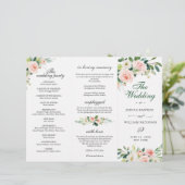 Programme de Cérémonie de Mariage des fleurs de ro (Debout devant)