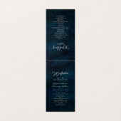 Programme de cérémonie de Mariage en argent de la (Outside Unfolded)