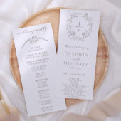 Programme de cérémonie de mariage et de réception