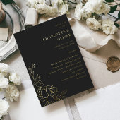 Programme de cérémonie de mariage floral à raie do